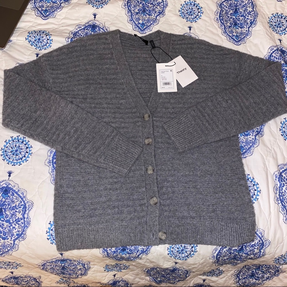 Theory Button Down Cardigan